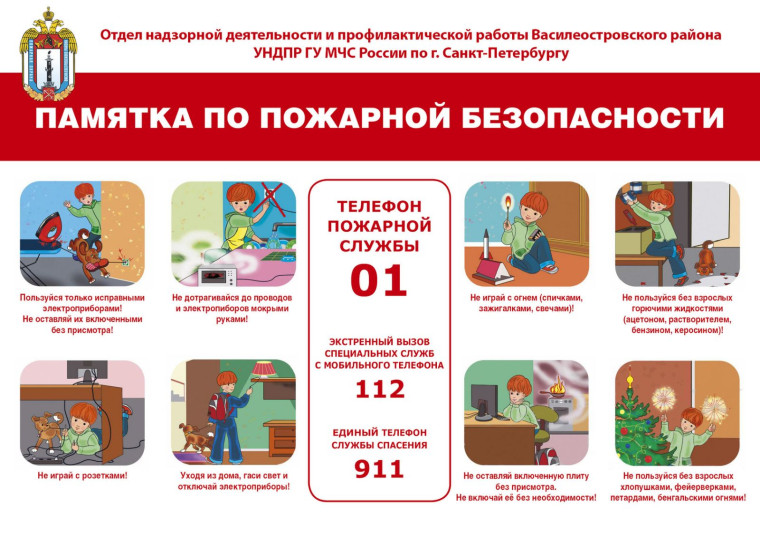 Инструкции и памятки по противопожарной безопасности.